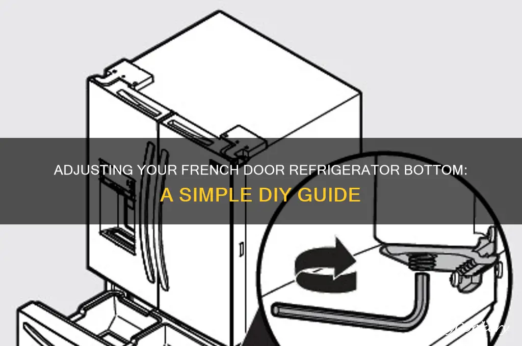 how to adjust kitchen refrigerator french door bortom