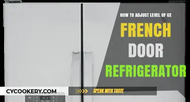 Adjusting Your GE French Door Refrigerator Level: A Step-by-Step Guide