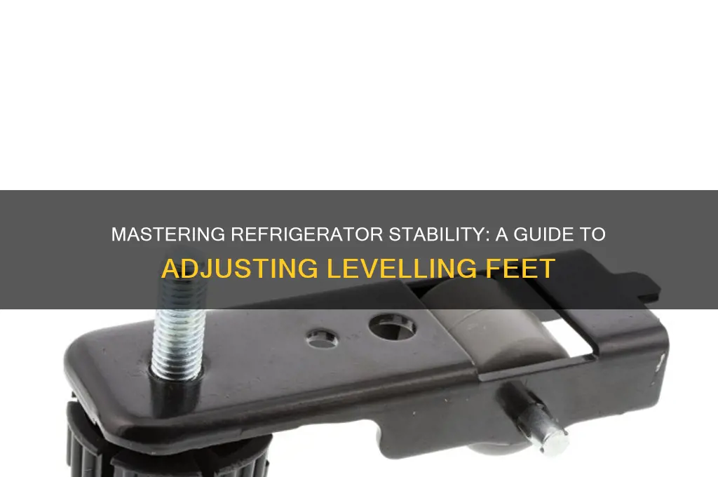 how to adjust levelling feet on refrigerator