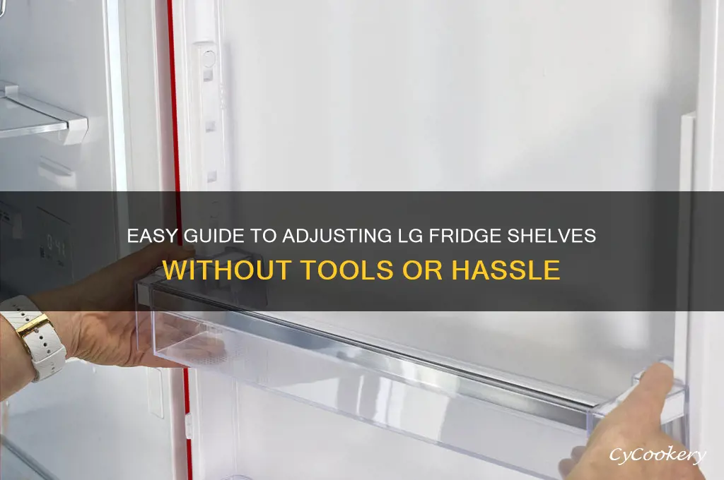 how to adjust lg refrigerator shelves without