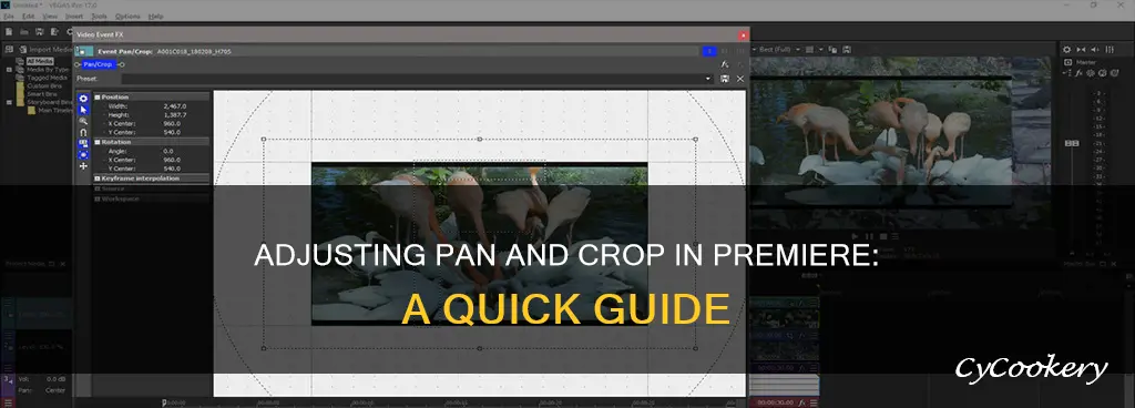 how to adjust pan crop in premiere