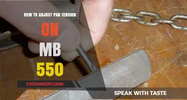 Adjusting Pan Tension on Your MB 550: A Step-by-Step Guide