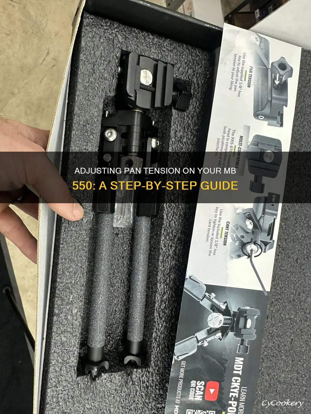 how to adjust pan tension on mb 550
