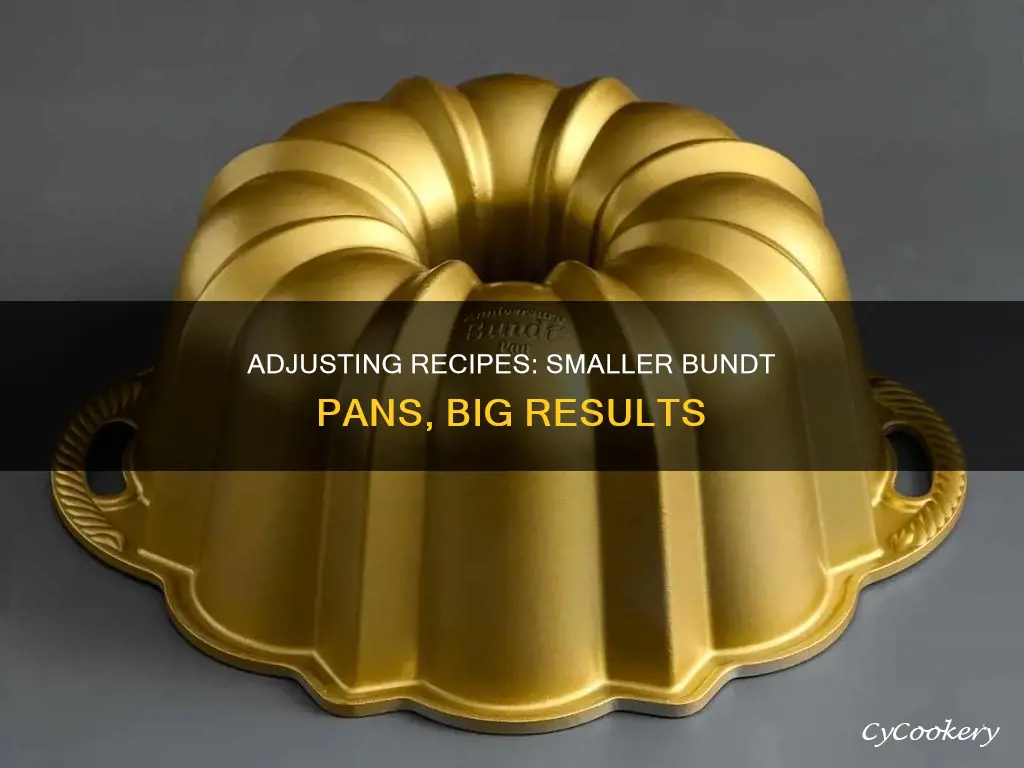 how to adjust recipes to smaller bundt pan