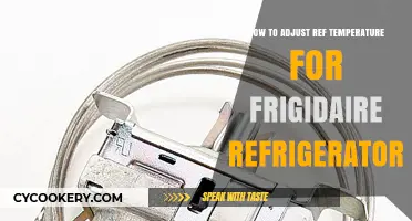 Adjusting Your Frigidaire Refrigerator's Temperature: A Simple Guide