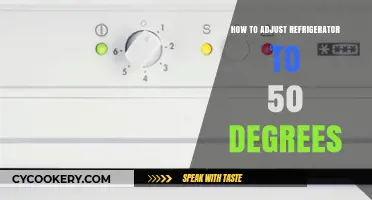 Adjusting Your Refrigerator: Easy Steps to Set It at 50 Degrees