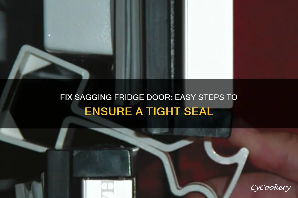 how to adjust sagging refrigerator door to close