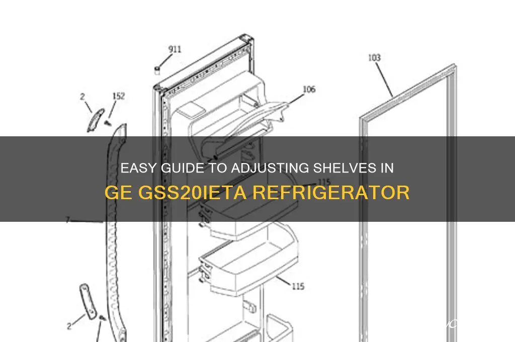 how to adjust shelves in ge refrigerator gss20ieta
