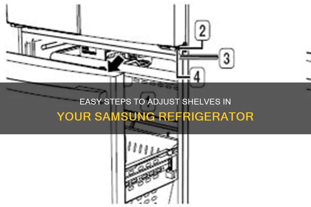 how to adjust shelves in sammsung refrigerator