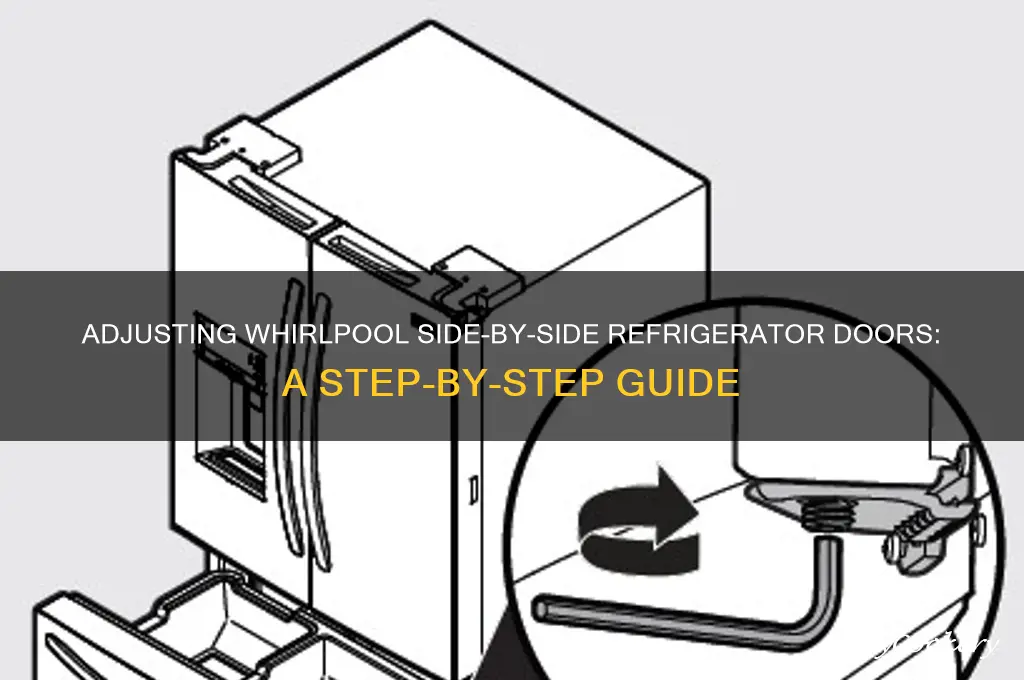 how to adjust side by side refrigerator doors whirlpool