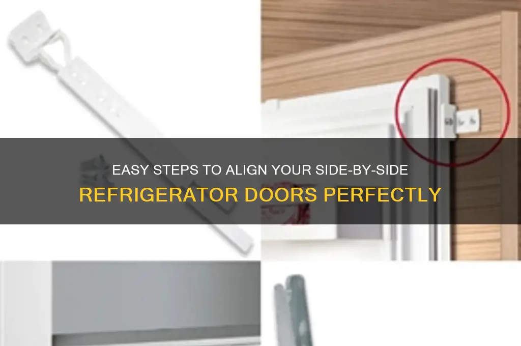 how to adjust side by side refrigerator doors
