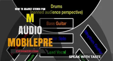 Adjusting Stereo Pan with M-Audio MobilePre: A Quick Guide