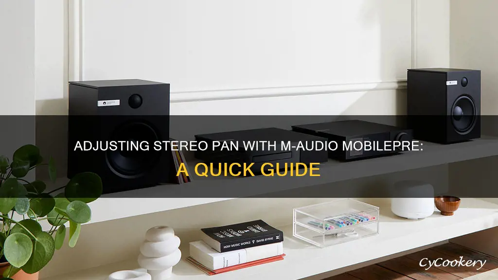 how to adjust stereo pan m audio mobilepre