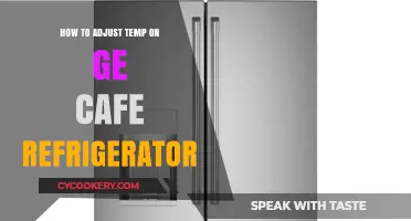 Easy Steps to Adjust Temperature on GE Cafe Refrigerator
