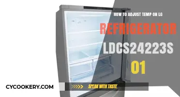 Adjusting Temperature on LG LDCS24223S-01 Refrigerator: A Simple Guide