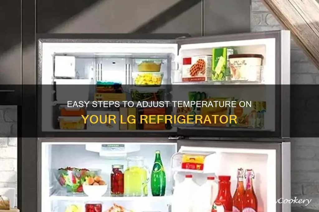 how to adjust temp on lg refrigerator
