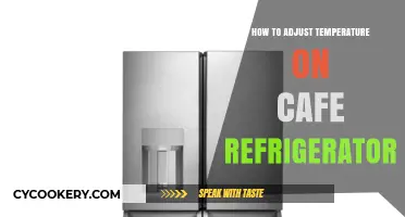Quick Guide: Adjusting Your Cafe Refrigerator's Temperature Settings