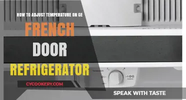 Easy Steps to Adjust Temperature on GE French Door Refrigerator