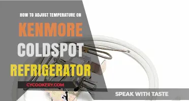 Adjusting Your Kenmore Coldspot Fridge Temperature: A Simple Guide
