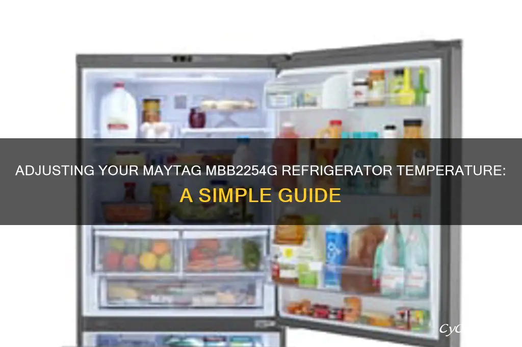 how to adjust temperature on maytag refrigerator mbb2254g