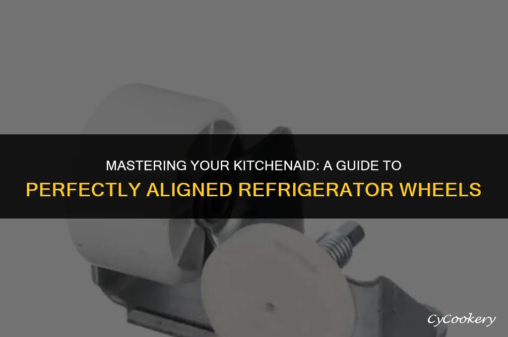 how to adjust the wheels on a kitchenaid refrigerator