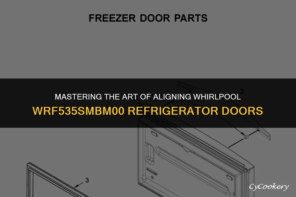 how to adjust whirlpool refrigerator model wrf535smbmoo doors