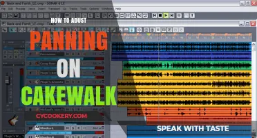 Adjust Panning on Cakewalk: A Quick Guide