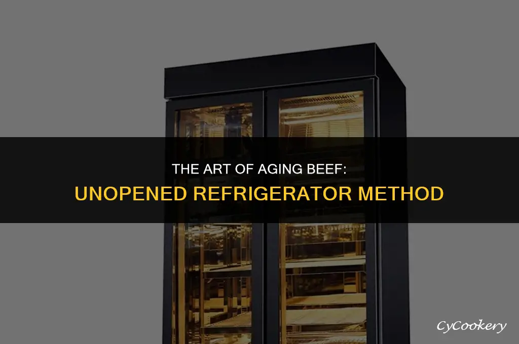 how to age beef in the refrigerator unopened