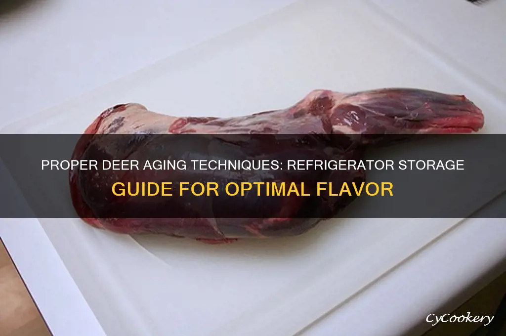 how to age deer in a refrigerator