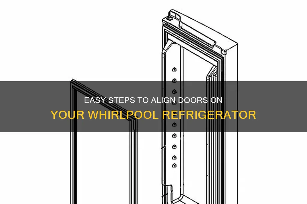 how to align doors on whirlpool refrigerator