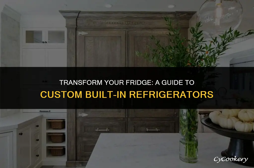 how to alter a refrigerator to look built in