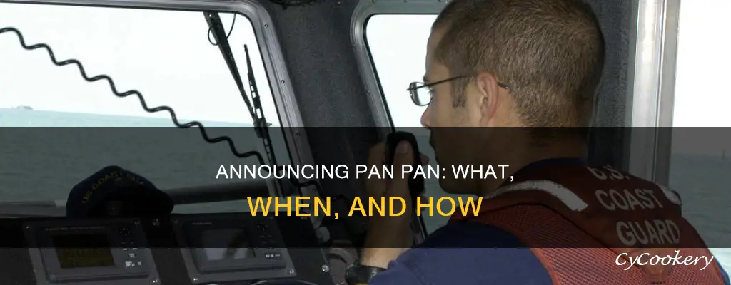 how to announce pan pan