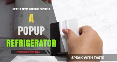 Easy Guide: Applying Contact Paper to Your Popup Fridge