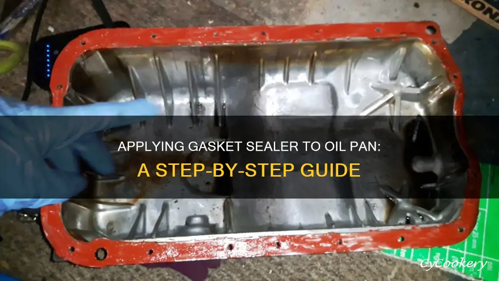 how to apply gasket sealer to oil pan