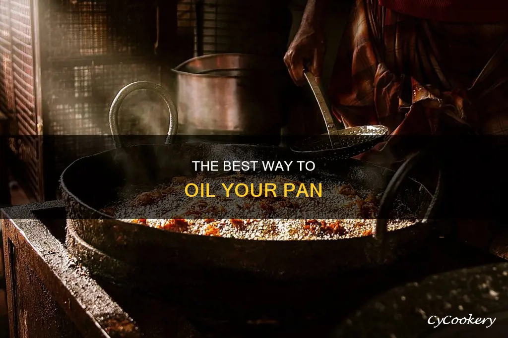 how to apply oil to a pan