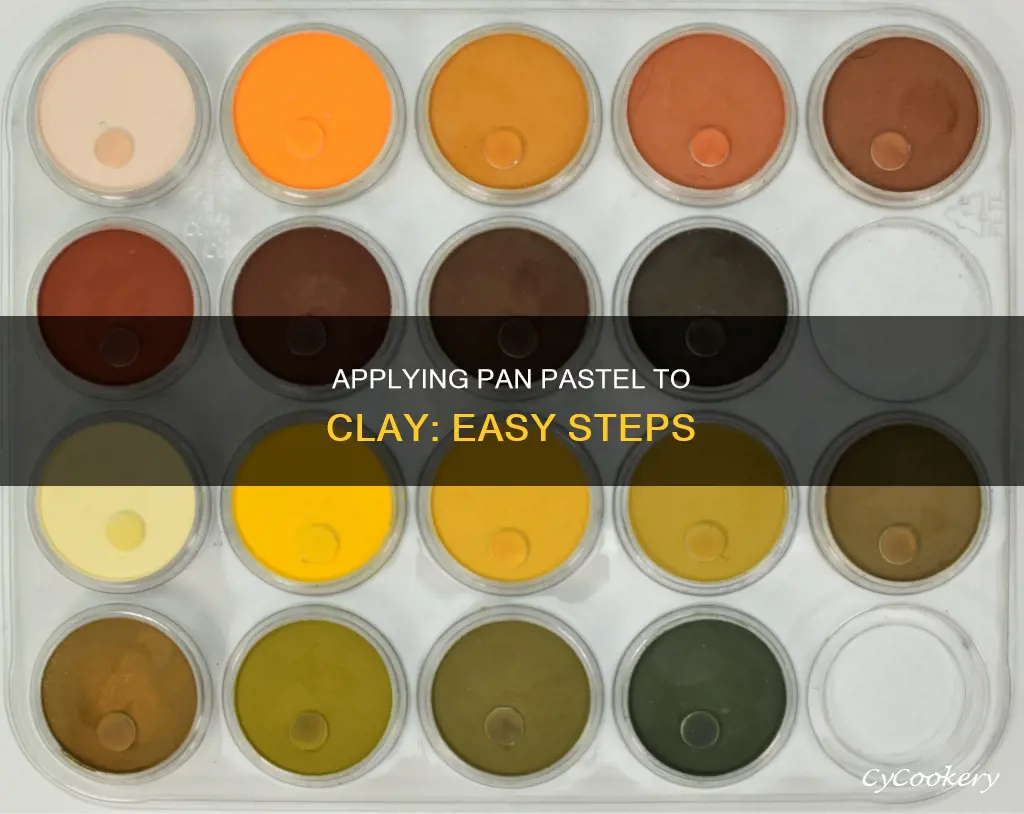 how to apply pan pastel to clay
