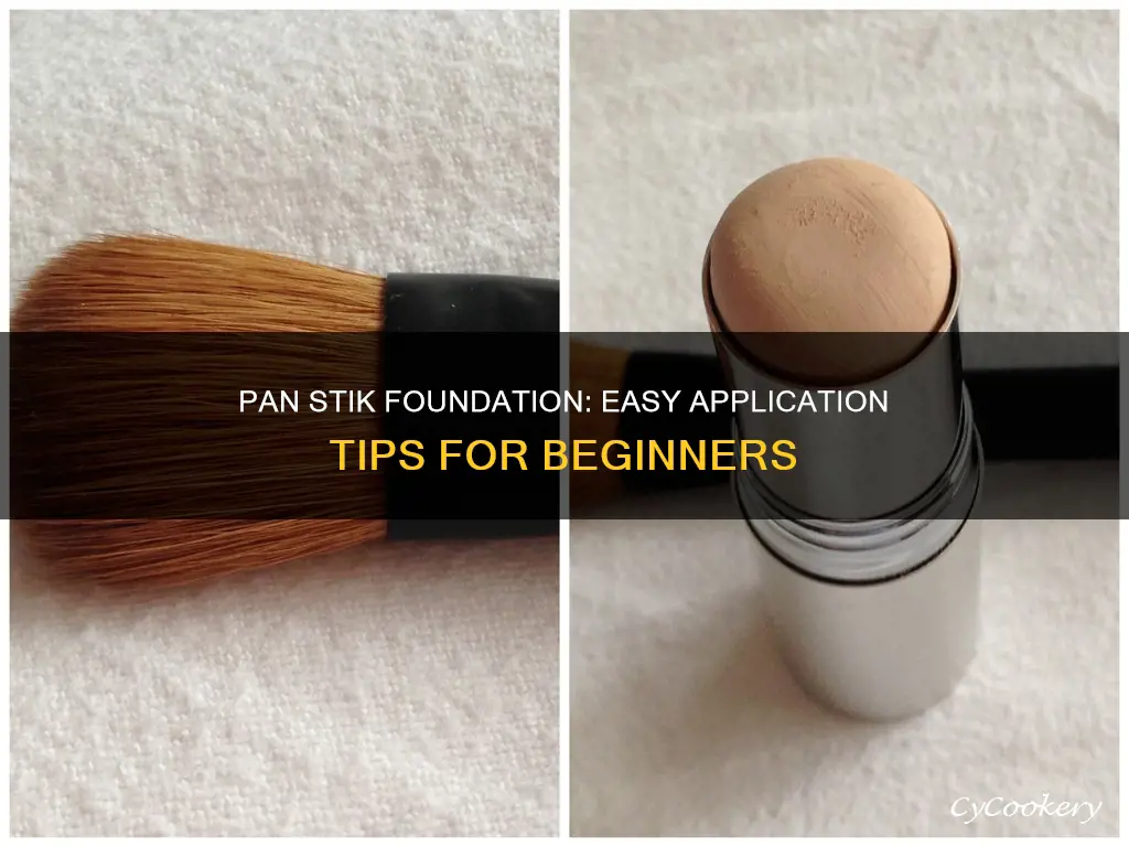 how to apply pan stik foundation