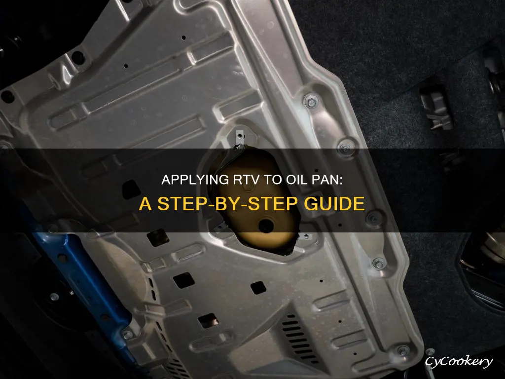 how to apply rtv to oil pan