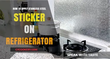 Effortlessly Apply Stainless Steel Stickers to Your Refrigerator: A Step-by-Step Guide