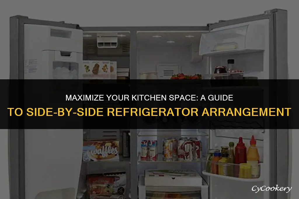 how to arrange a side by side refrigerator