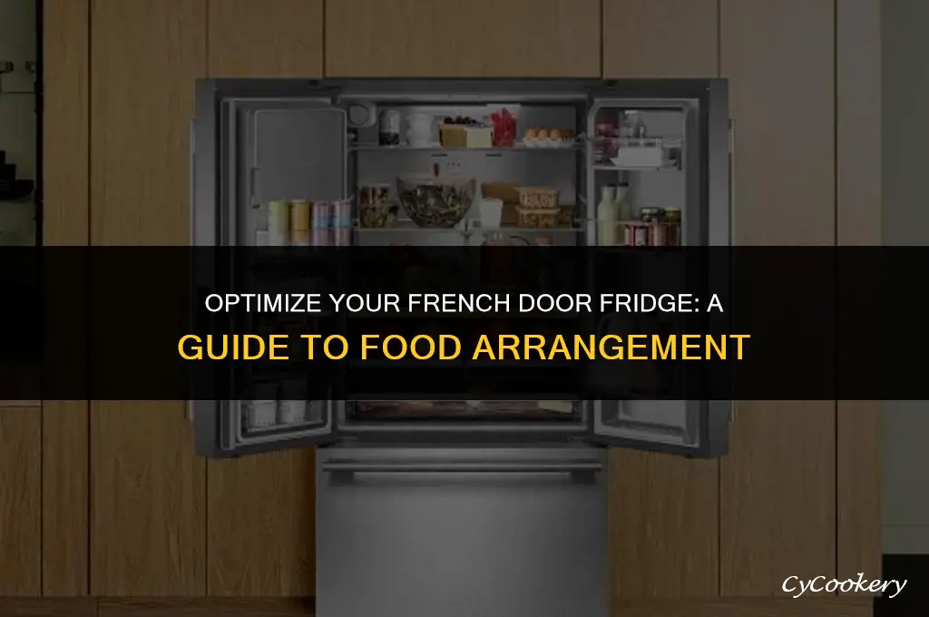how to arrange food in a french door refrigerator