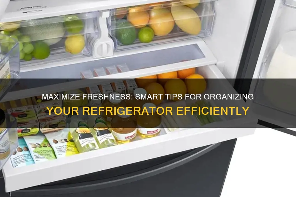 how to arrange items inside the refrigerator