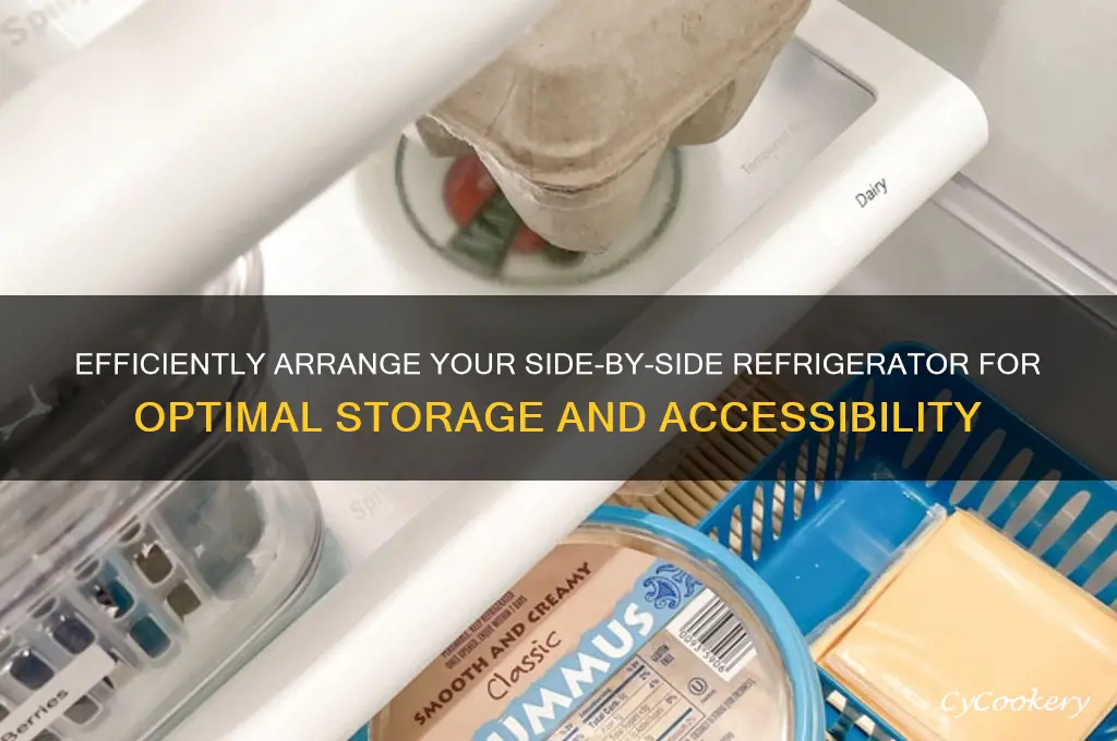 how to arrange side by side refrigerator