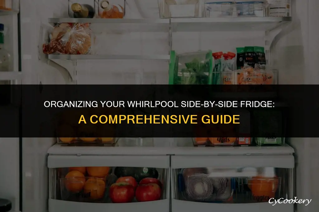 how to arrange whirlpool side by side refrigerator