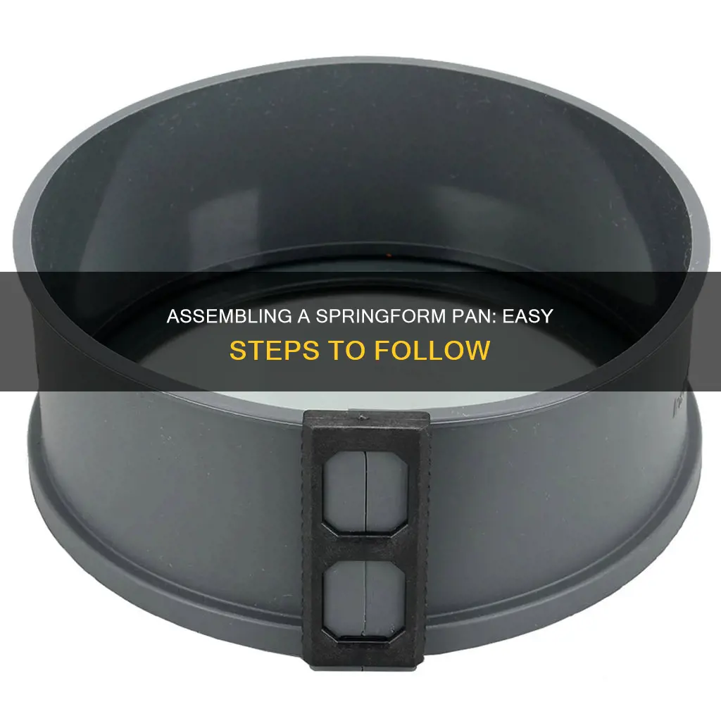 how to assemble a spring form pan
