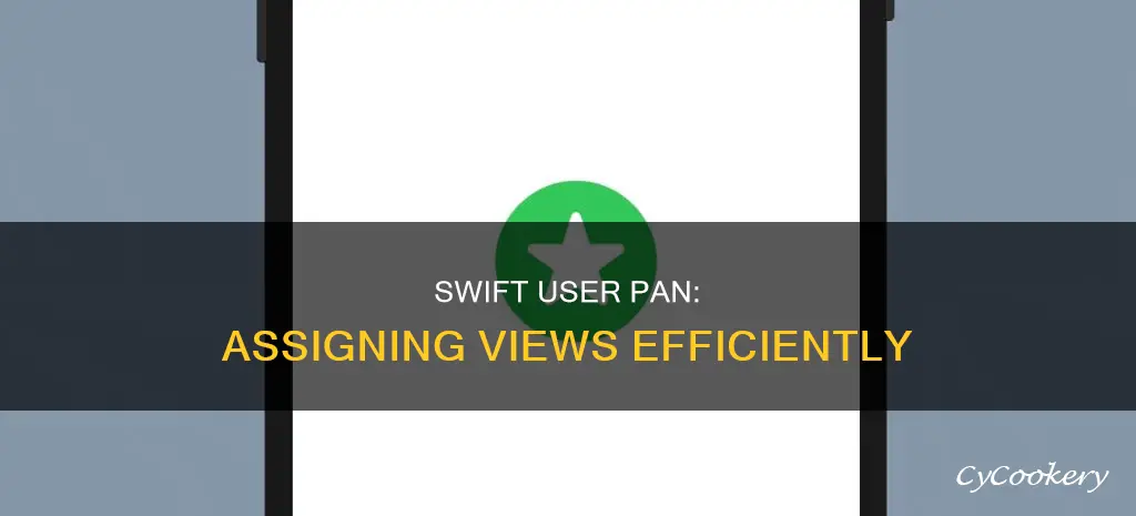 how to assign a view to user pan in swift