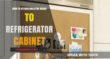 Easy Steps to Attach a Bulletin Board to Your Refrigerator Cabinet