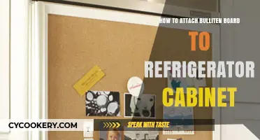 Easy Steps to Attach a Bulletin Board to Your Refrigerator Cabinet