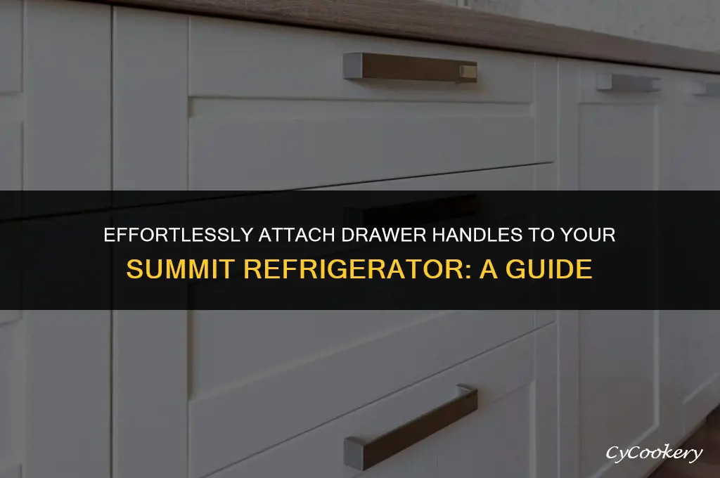 how to attach drawer handles to summit drawer refrigerator