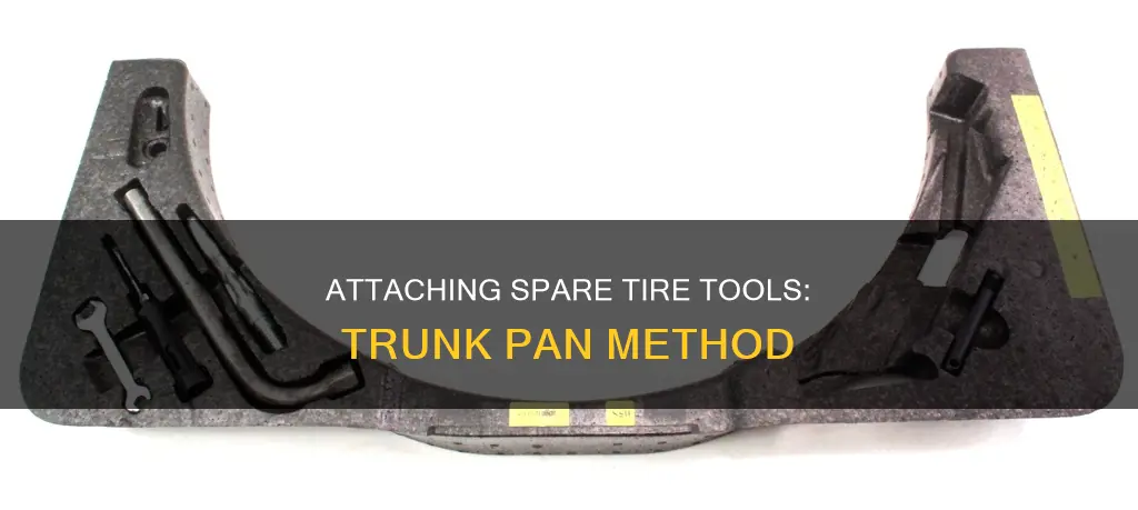 how to attach spare tire toosl to trunk pan